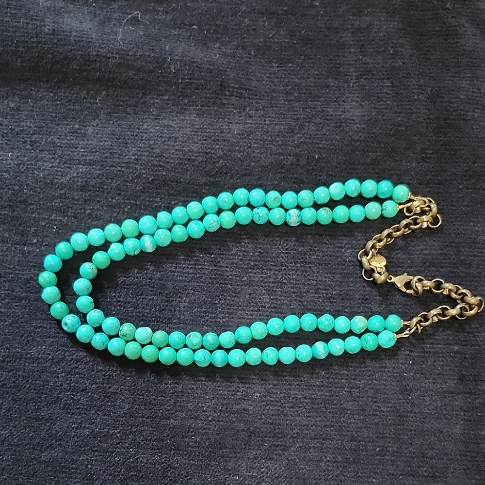 EUC Marie Chevez 20" Turquoise Beads Necklace.